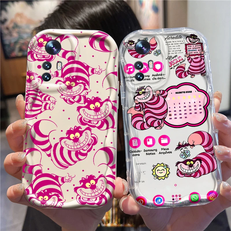 Чехол для телефона из ТПУ с изображением Чеширского кота Xiaomi Mi 14 12 12T 11 Lite Poco M6 X6 X5 X4