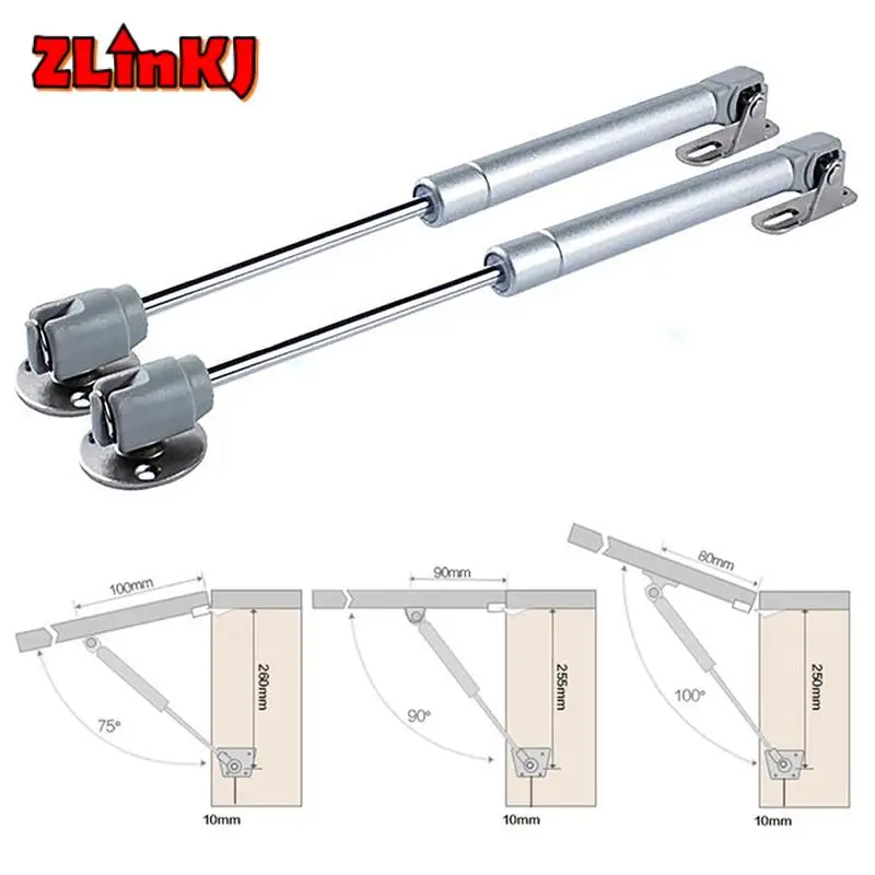 

1pc ZLinKJ 40N-150N Cabinet Hinges Home Furniture Gas Spring Cabinet Door Lift Support Lid Lift Up Hydraulic Stay Hinge Support