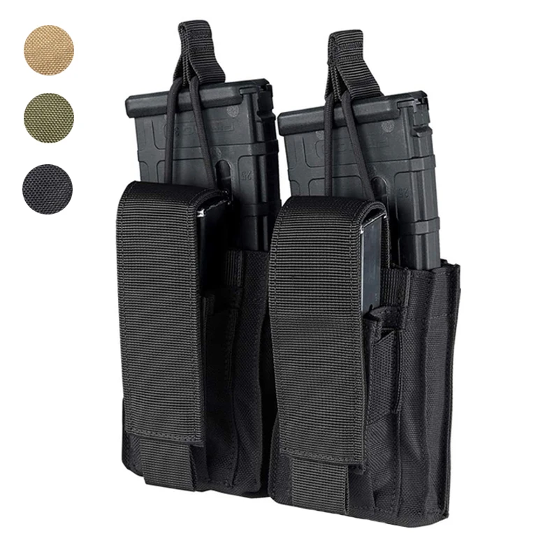 Тактическая Сумка-журнал Molle 5 56 мм/9 мм для M4 M16 AK AR журнал Glock M1911 92F открытая