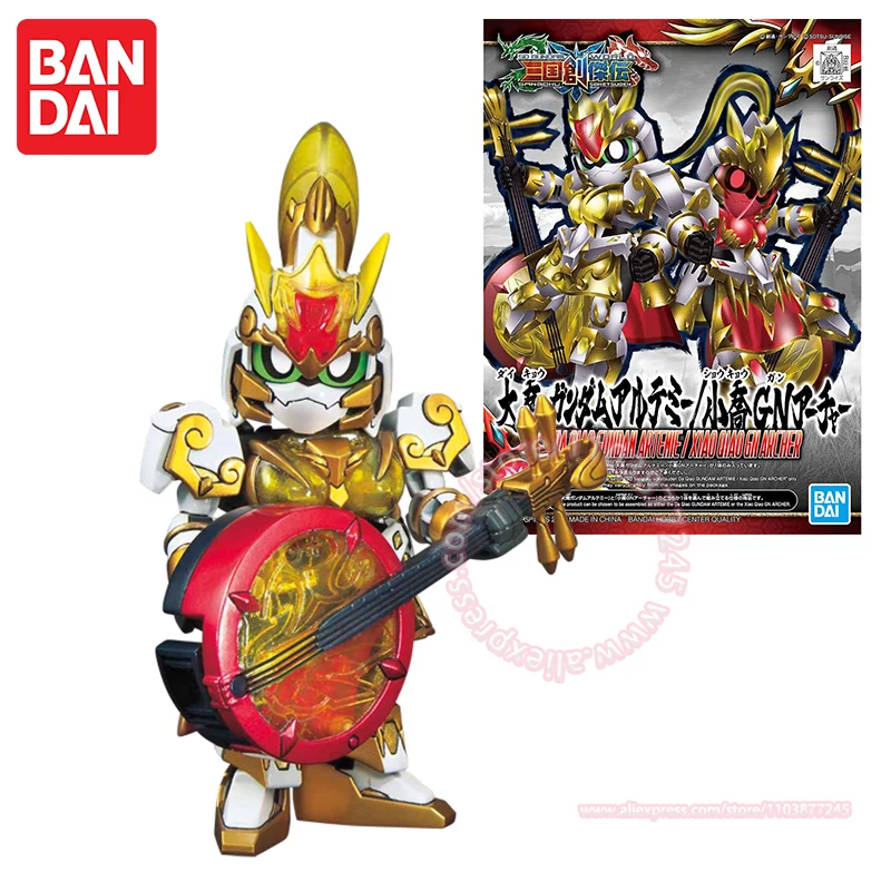 BANDAI SD Gundam World Sangoku Soketsuden DA QIAO ARTEMIE XIAO GN ARCHER Собранная коллекция игрушек Украшения