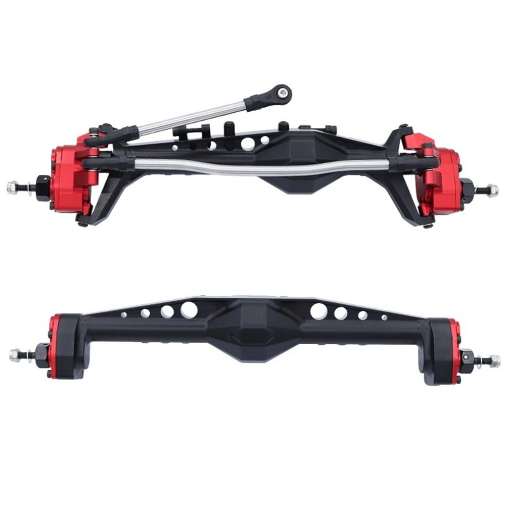 

New Version Metal Integrated Currie F9 Portal Axle for Axial Capra 1.9 UTB 1/10 RC Crawler Car Upgrades Parts,Red Black