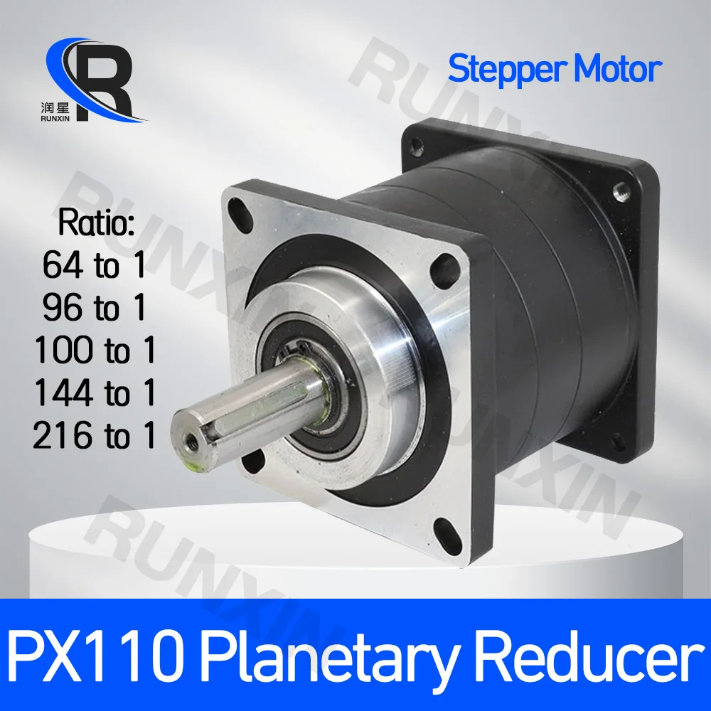 Планетарный редуктор PX110 коэффициент передачи 64/96/100/144/216 19 мм вход 22 выход для