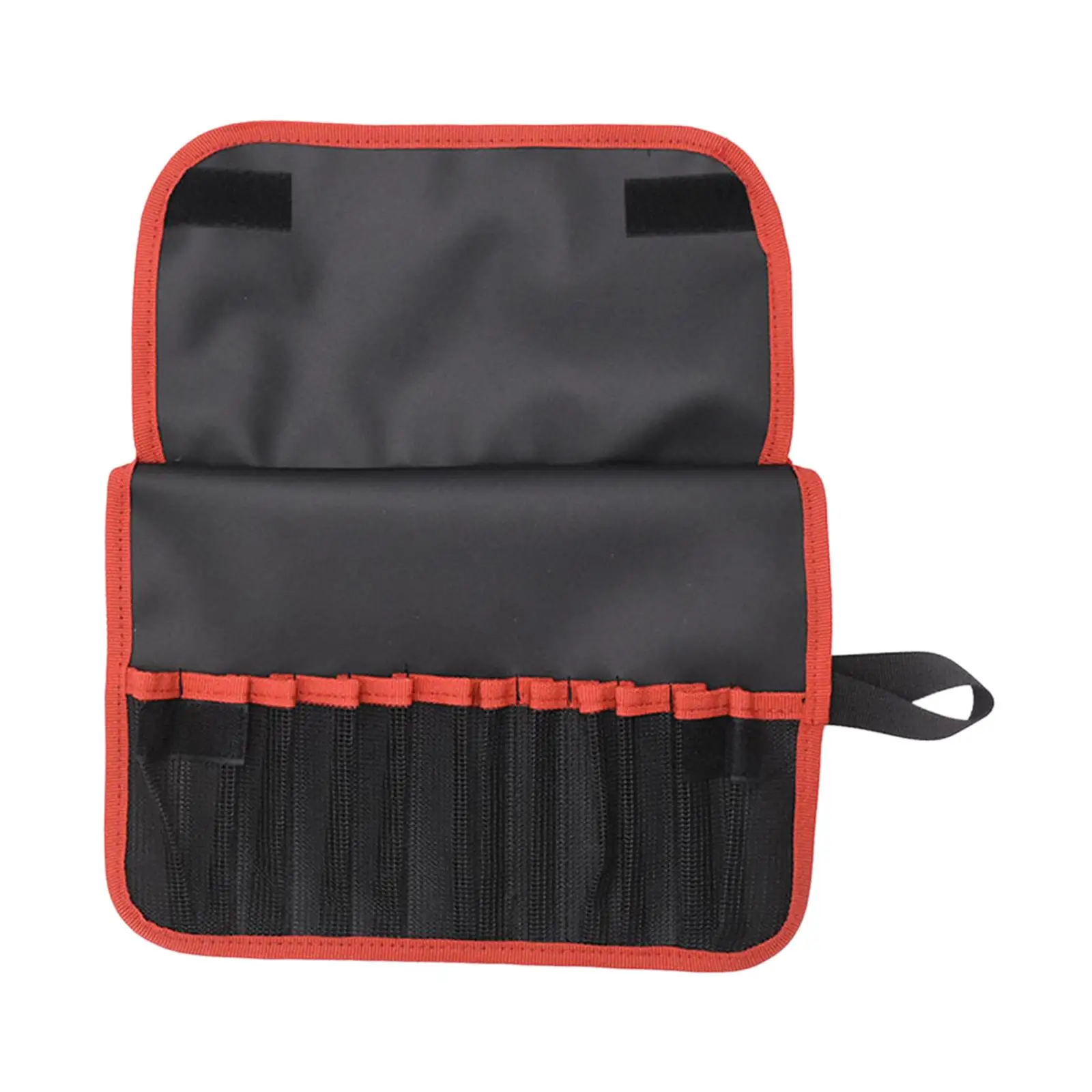

Folding Fishing Bait Storage Bag Rollable Lure Pouch 12 Pockets Spare Parts
