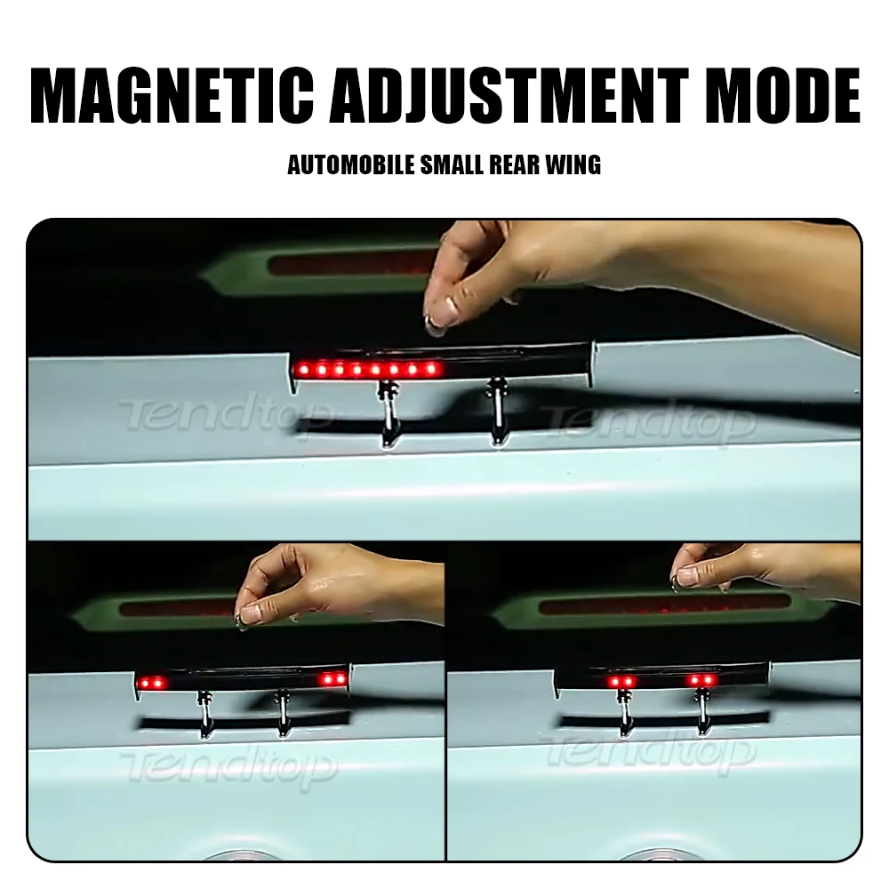 Автомобильный стоп-сигнал на солнечной батарее светодиодный спойлер мини-датчик