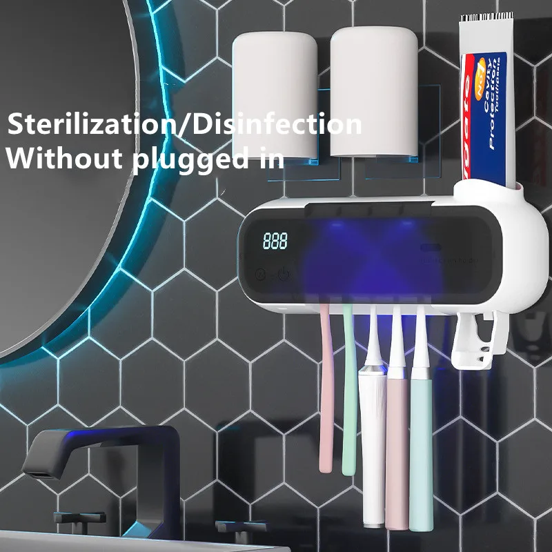 Умный держатель для зубной щетки с очисткой озона Автоматический Диспенсер