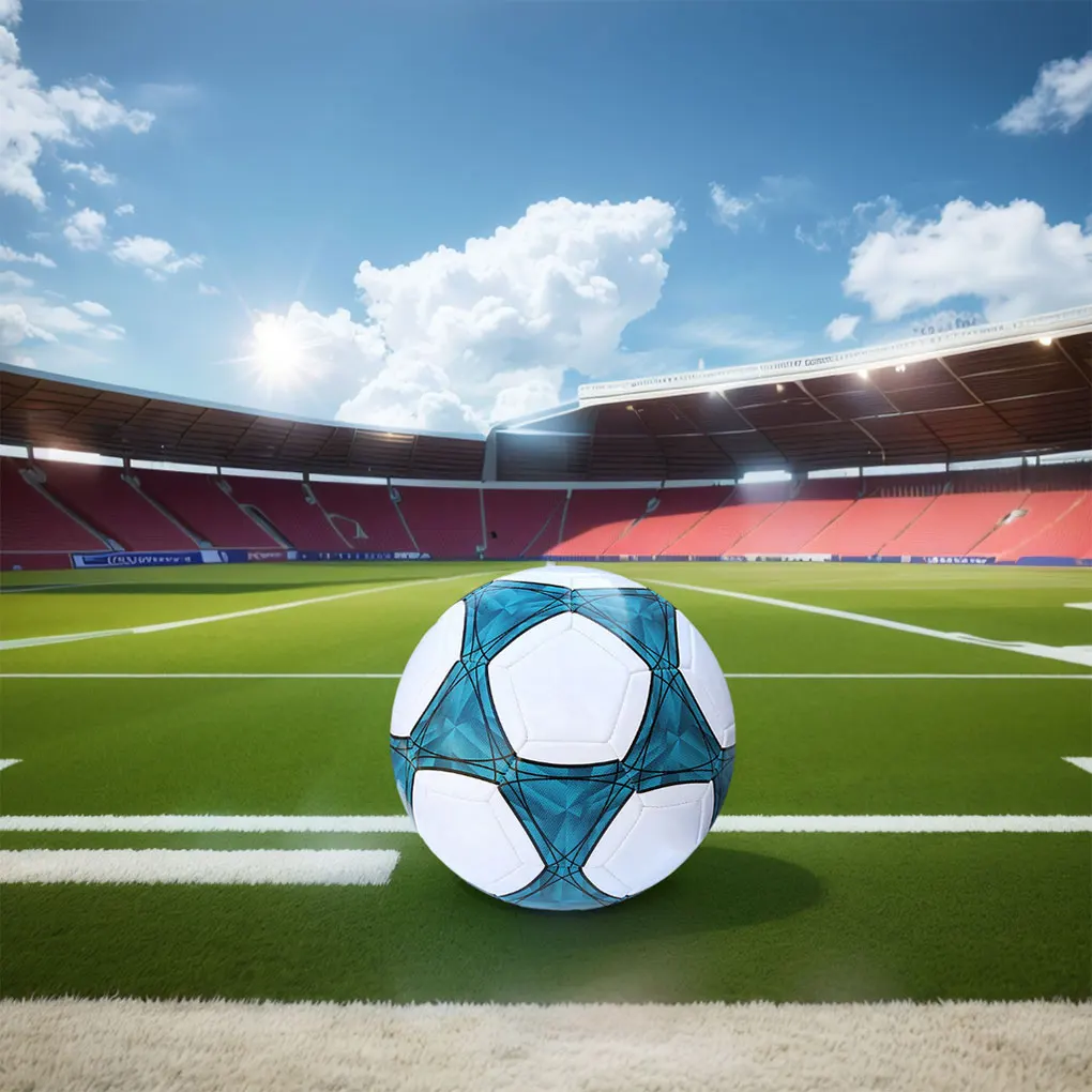 Профессиональный футбольный мяч размер 4 5 желто-синий гол тренировочный для