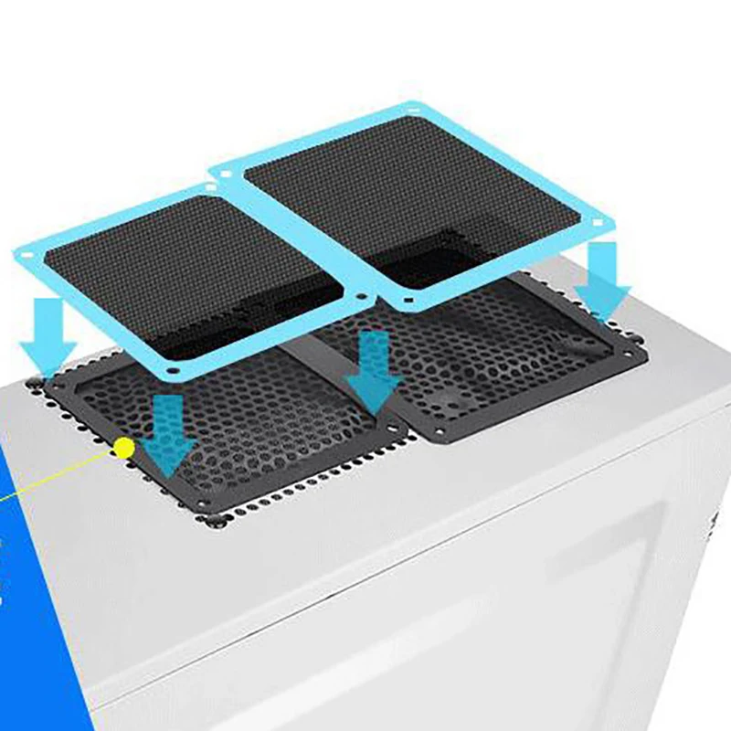 Магнитные вентиляторы 8/9/12/14 см Пылезащитный фильтр крышка экрана для ПК сделай