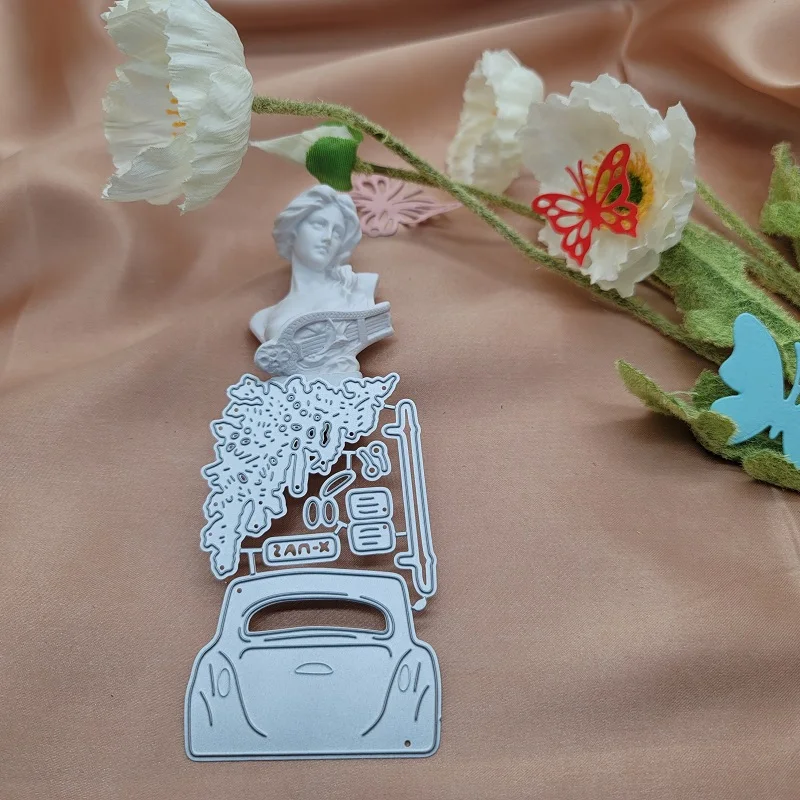 

Car Christmas Tree Metal Cutting Die Scrapbook Embossing Album Card Cover Material DIY Papercutting Dies