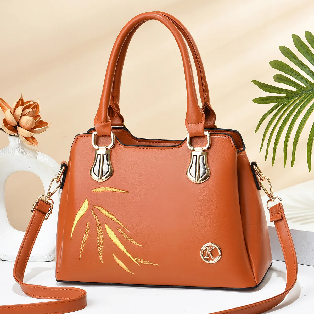 

MONNET CAUTHY New Arrival Bags for Women Fashion Elegant Office Ladies Handbags Color Brown Green Khaki Black Pink Crossbody Bag