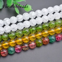 5pcslot aaa crack crystal glass beads round spacer loose beads for high quality jewelry making diy bracelets 681012mm