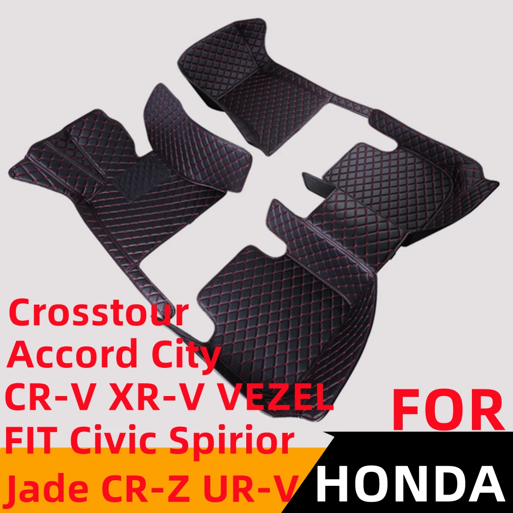 

Sinjayer Waterproof Car AUTO Floor Mats FloorLiner For HONDA Accord FIT CR-V XR-V CIVIC Spirior UR-V CR-Z City JADE Crosstour