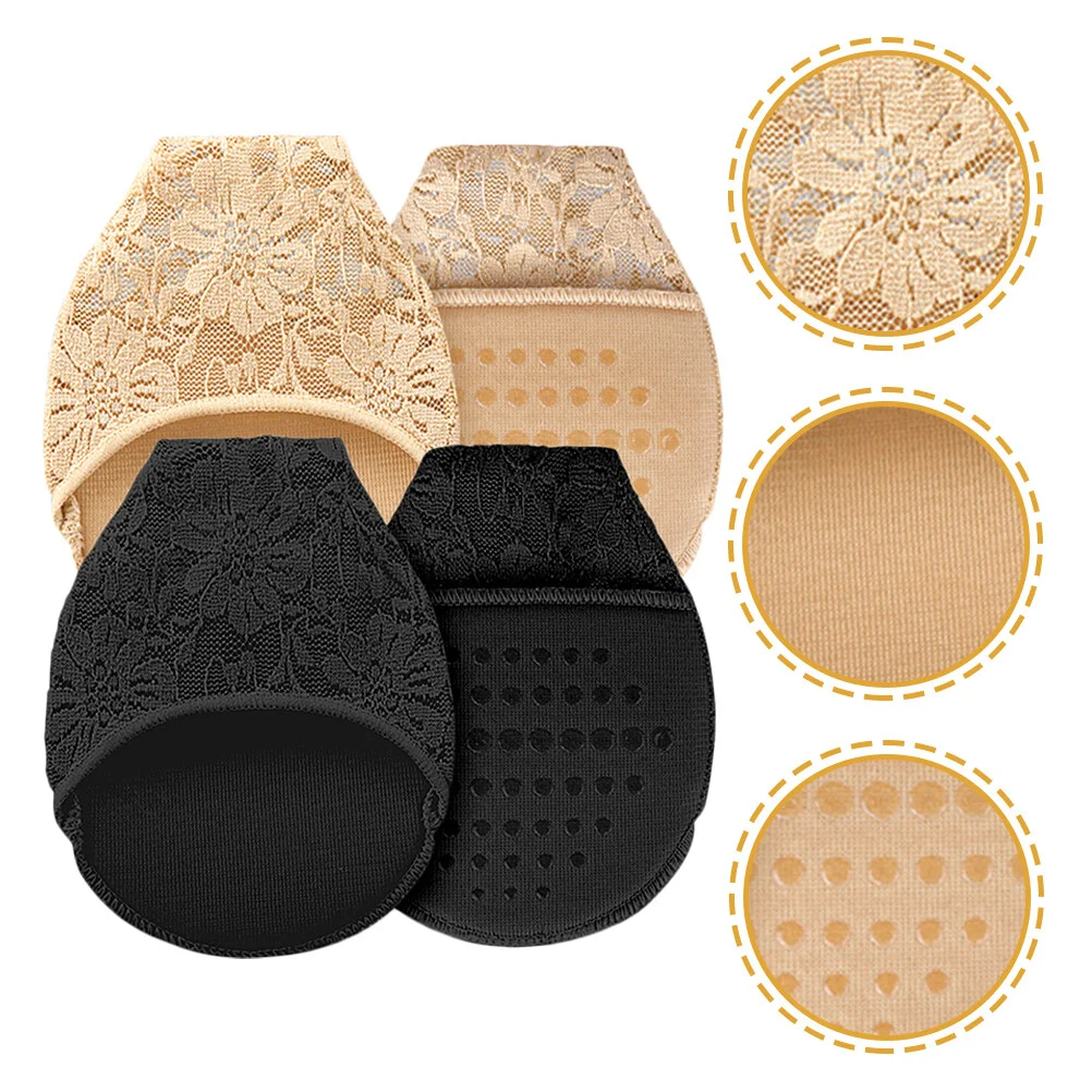 Liner Wear-resistant Half Socks Anti-slip Invisible Heelless Forefoot High