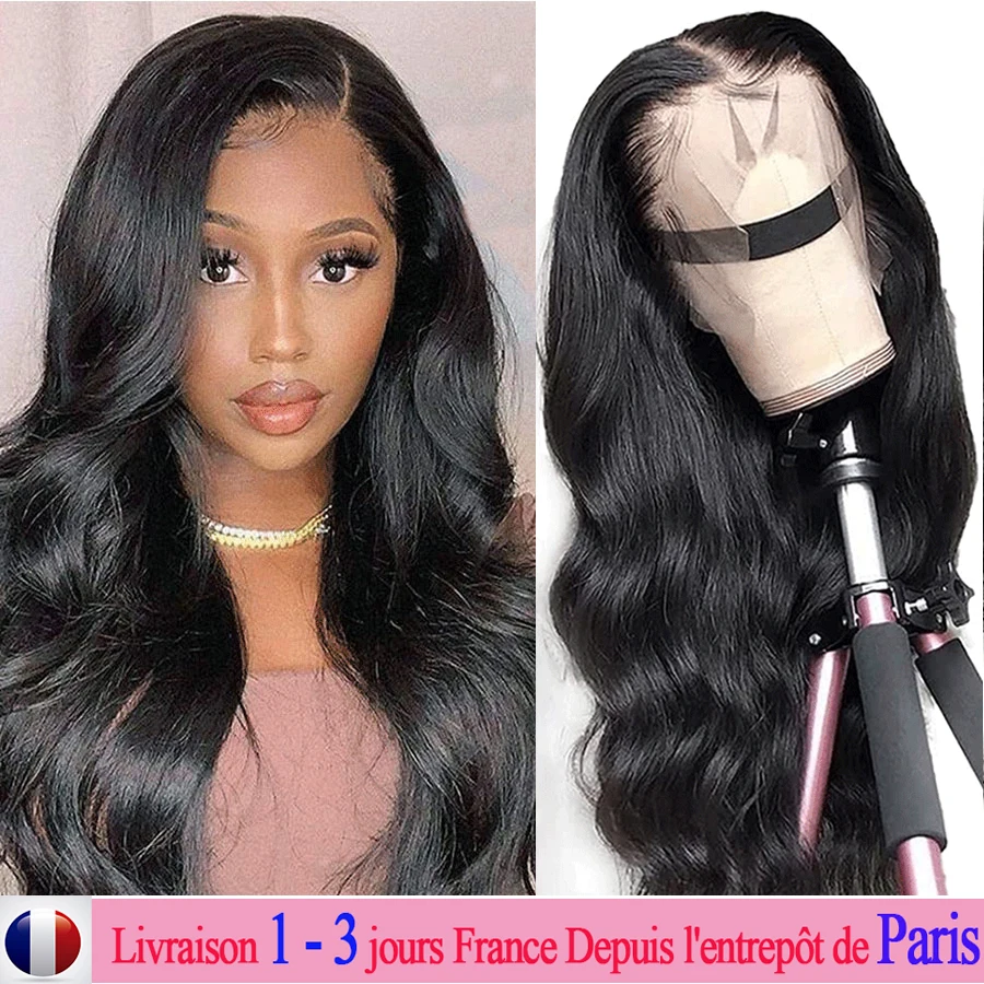 Бразильский парик Mylockme 13x 4 из человеческих волос с кружевной передней частью