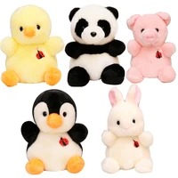 plush panda rabbit chicken penguin fox plush toy stuffed simulation animal soft doll pig plush toy ball children small size toy