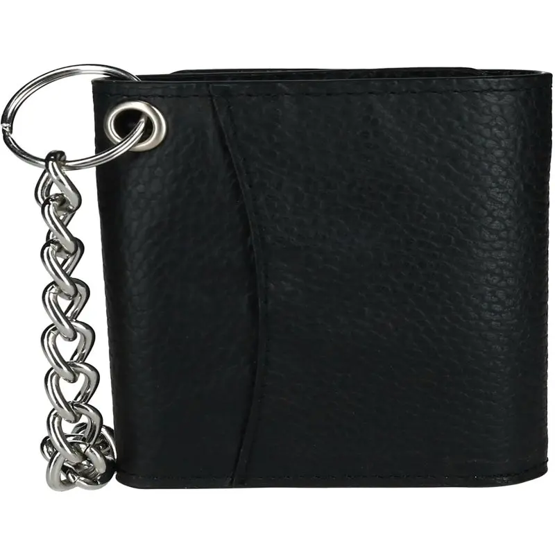 

Pebble Grain RFID Trifold Chain Wallet (Men)