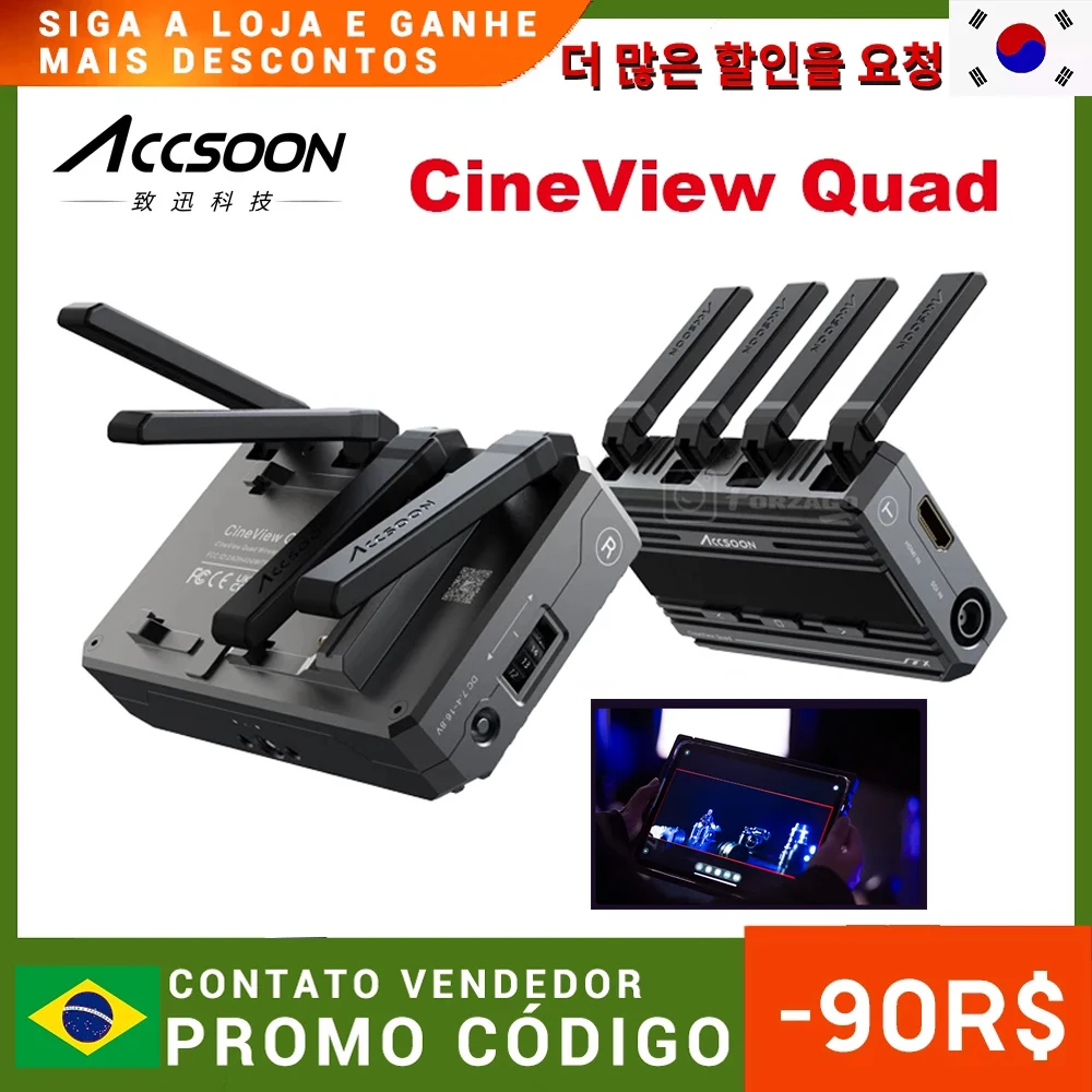 Accsoon CineView Quad SDI и HDMI двухдиапазонный 2 4 ГГц 5 беспроводная камера видеопередатчик