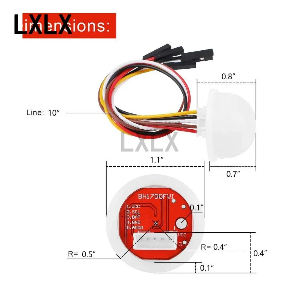 10 шт BH1750 модуль интенсивности света освещения GY-30/GY-302 Сенсорный Модуль BH1750FVI
