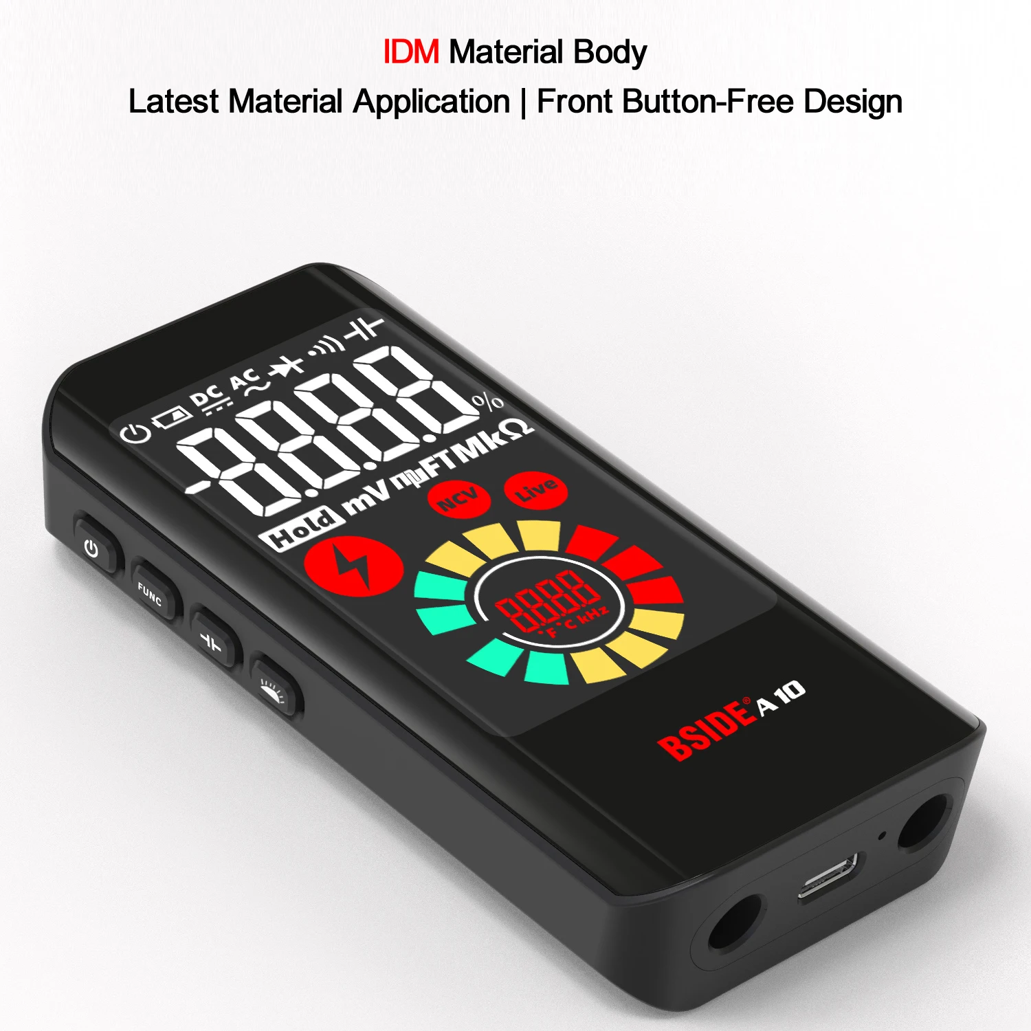Digital Mini Phone Multimeter BSIDE A10 9999 True RMS Color LCD DC AC Voltage Capacitance Ohm Diode NCV Hz Live wire Tester | Инструменты