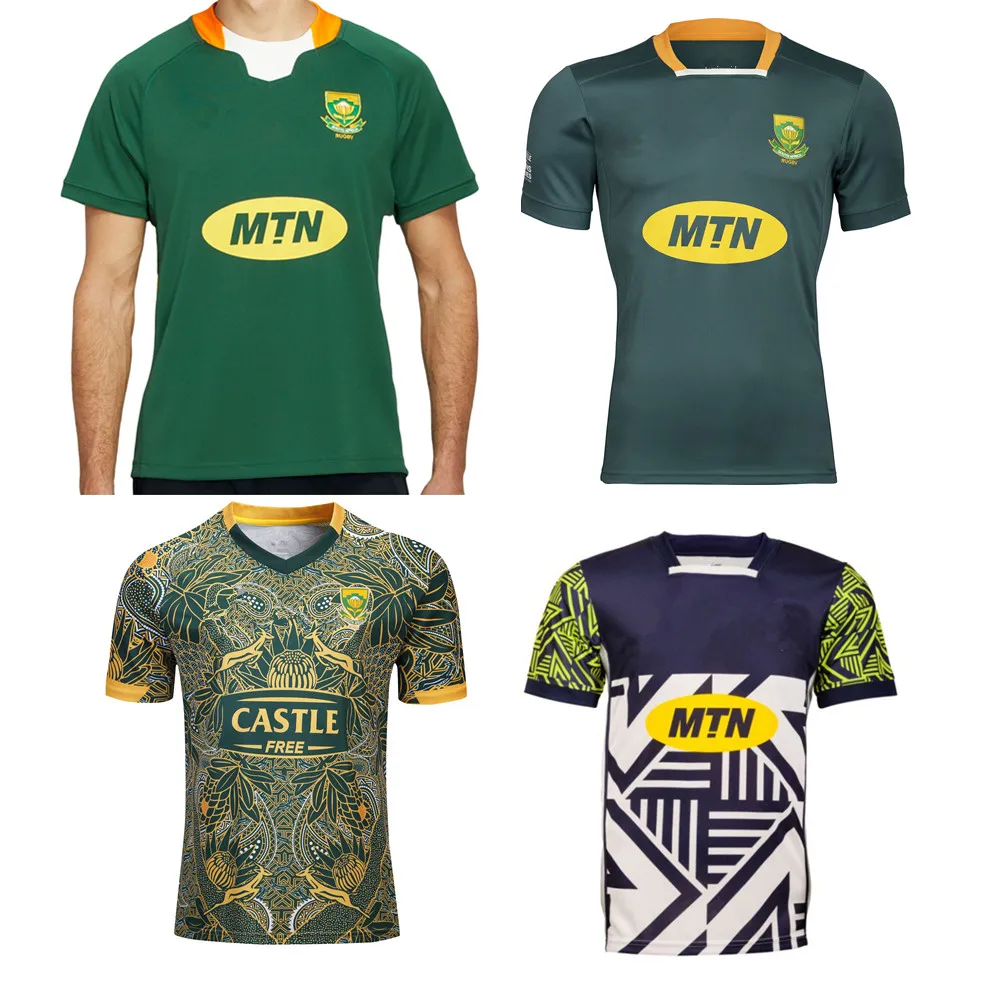 2022 2023 Südafrika Rugby Jersey Startseite polo Training anzug Südafrika CRICKET hemd 100th Anniversary Edition t-shirt