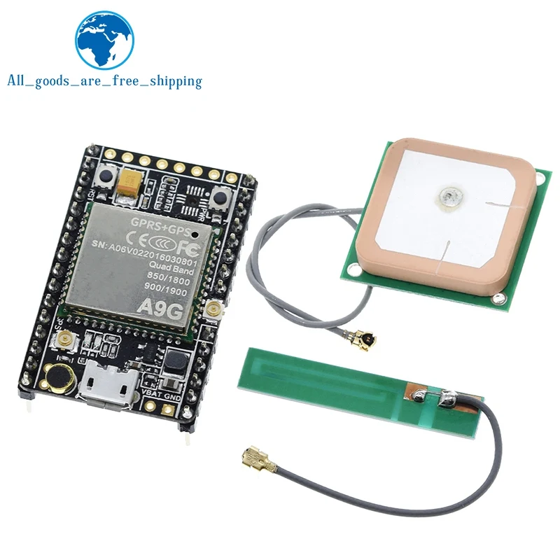 RCmall GPRS GSM A9 пудинг/GPRS GSM + GPS BDS A9G макетная плата SMS голосовой беспроводной для умных часов на FZ3022 FZ3023 DIY