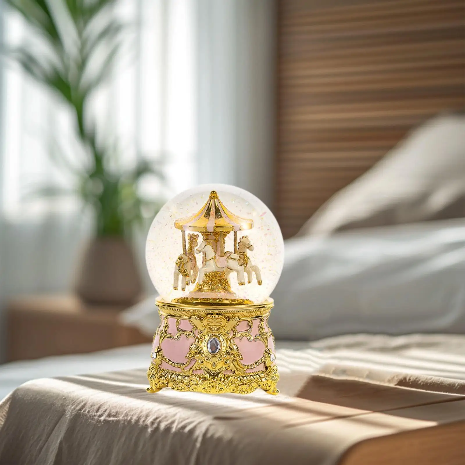 Музыкальная карусель музыкальная шкатулка из смолы с милой лошадью подарок на