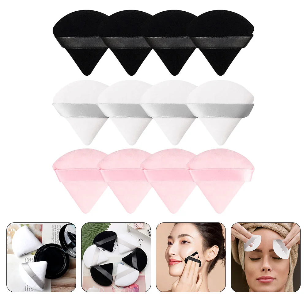 

Puff Powder Makeup Triangle Spongepuffs Face Foundation Beauty Velour Loose Body Spongessetting Bath Applicator