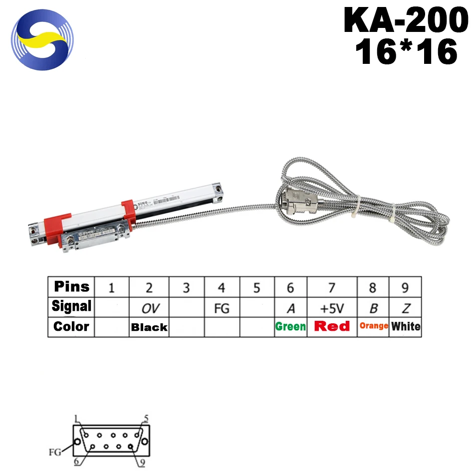 

Original Sino KA-200 Linear Encoder Thin Narrow Slim KA200 190 200 210 220 230 240 250 260 270 280 290 300 310 320 330 340 350MM