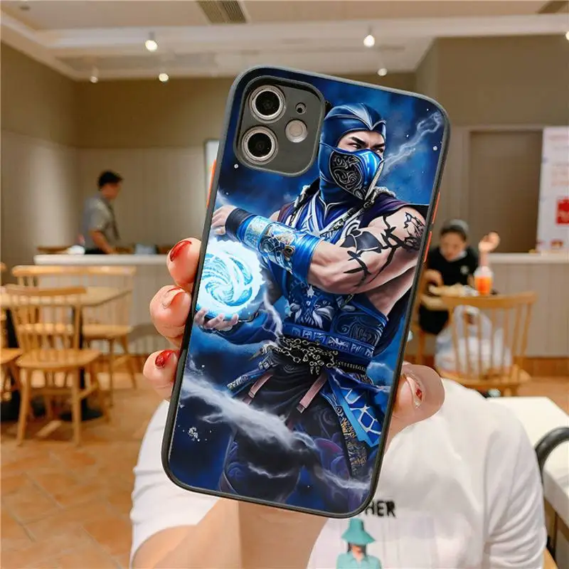 Mortal Kombat Phone Case for iPhone 14 11 12 13 Mini Pro Max 8 7 Plus X XR XS MAX Translucent Matte Cover