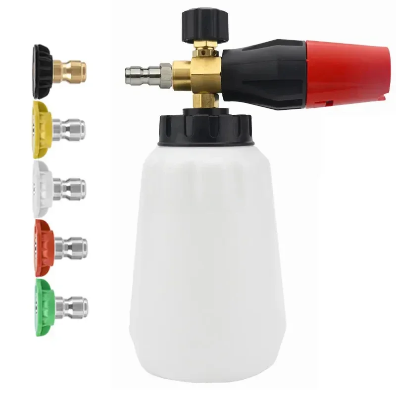 1л насадка для снежной пены высокого давления генератор 1/4 дюйма быстроразъемные