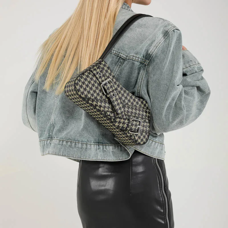 Дизайнерская сумка и кошелек под мышками на плечо во французском стиле для