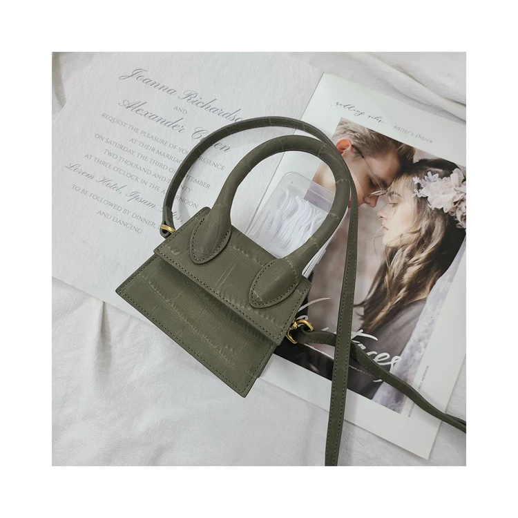 

2022 Trend New Fashion Designer Luxury Crocodile Skin Suede Handbags Mini Crossbody Bags Women's Bag