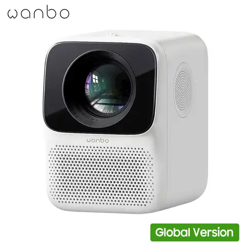 Умный проектор глобальная версия Wanbo T2 MAX, светодиодный ЖК-проектор 1080P, вертикальная коррекция трапецеидальных искажений, мини-проектор для...