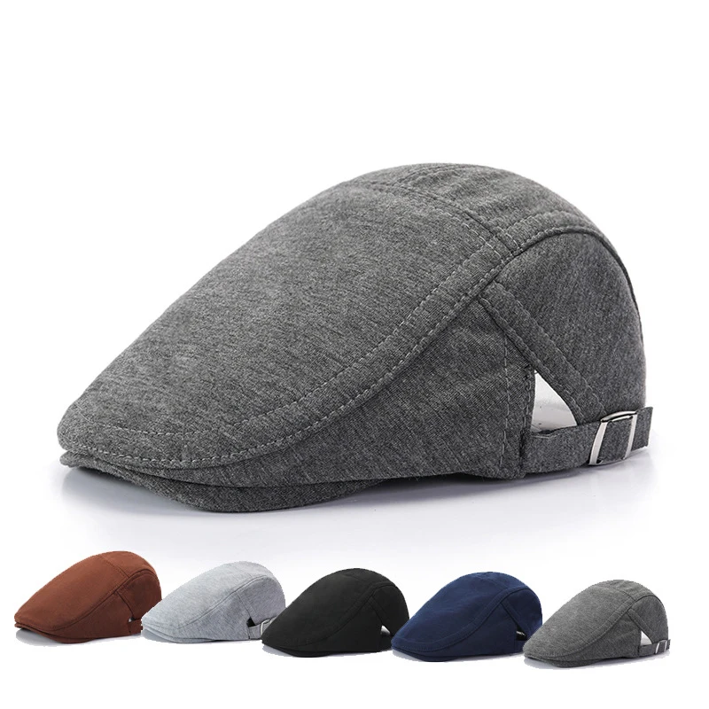 

New Men Berets Spring Autumn Winter British Style Newsboy Beret Hat Retro England Hats Male Hats Peaked Painter Caps For Dad