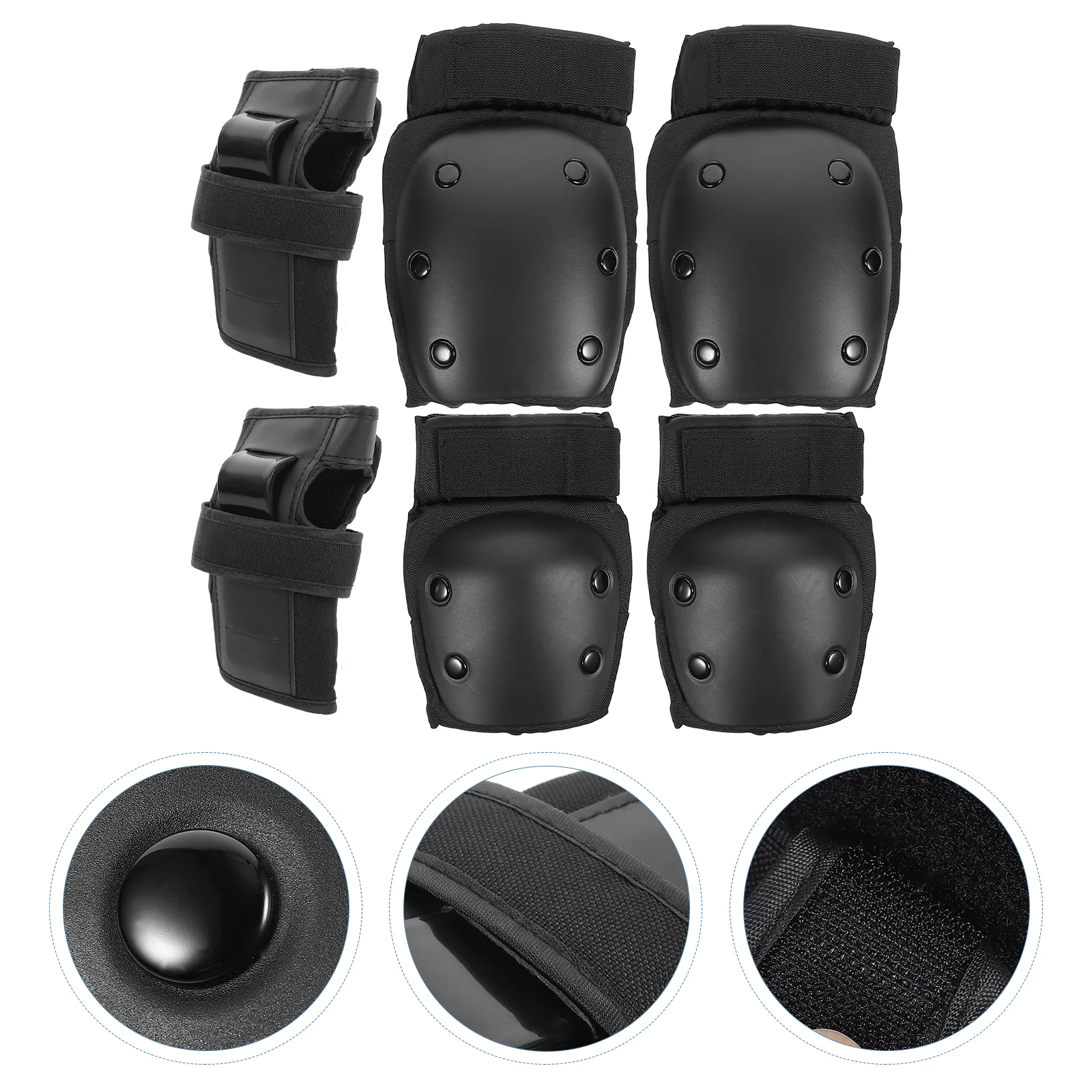 

6pcs/set Kid Skateboard Protector Hand Protection Knee Pads Elbow Pads Size