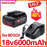 compatible bosch professional 18v battery 6000mah 18650 ricaricabile litio 18650 lithium rechargeable bat609 bat610bat618 bat619
