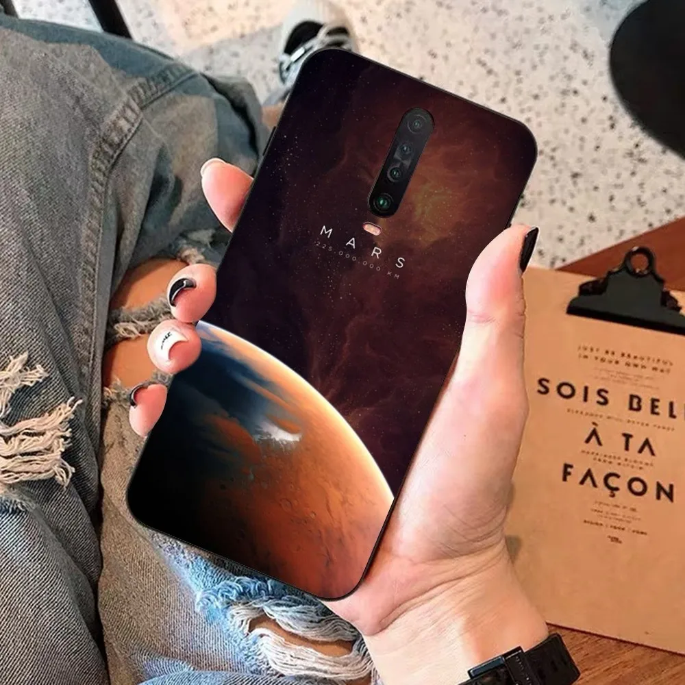 Чехол для телефона Saturn Mars planet Redmi 5 6 7 8 9 10 plus pro A GO K20 K30 K40 F3 Fundas