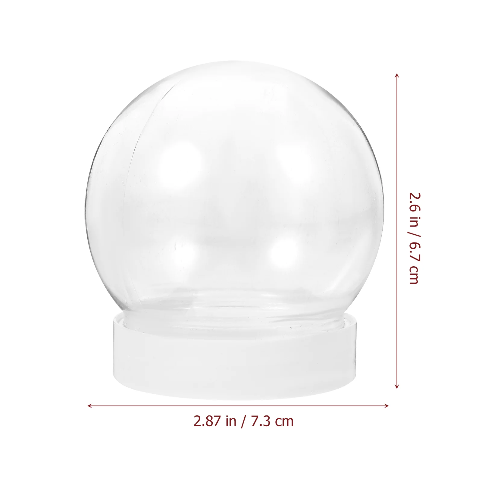 Clear Ornaments Christmas Snow Globe Garland DIY Water Globes for Kids Halloween