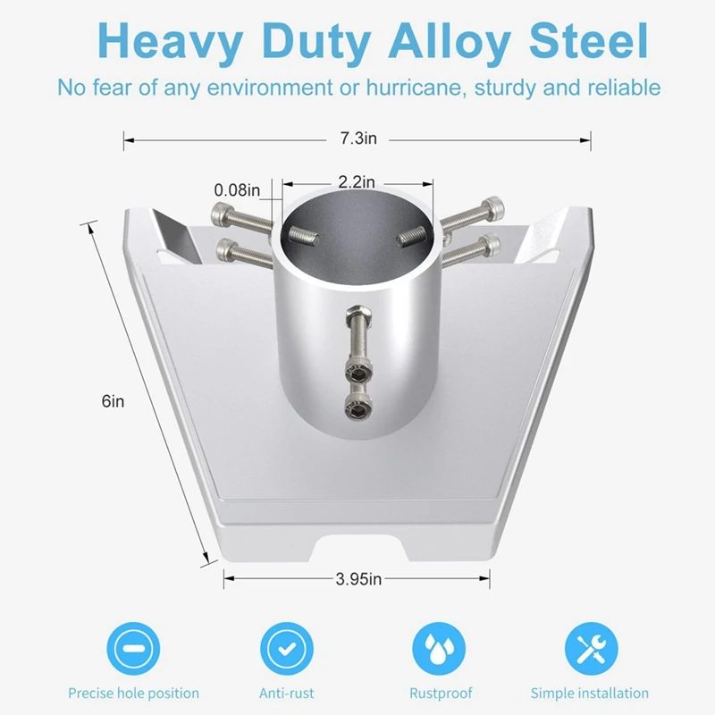 Крепление для Starlink Gen 3 адаптер труб круглой трубки спутникового кронштейна