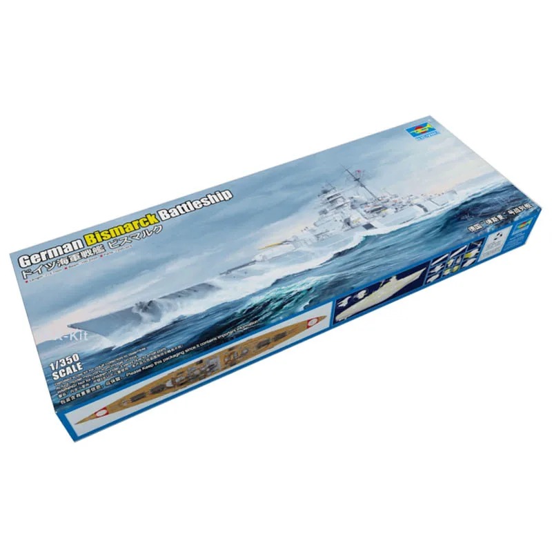 

Trumpeter 05358 1/350 Scale German Bismarck Battleship Military Ship Assembly Plastic Toy Handcraft Model Building Kit