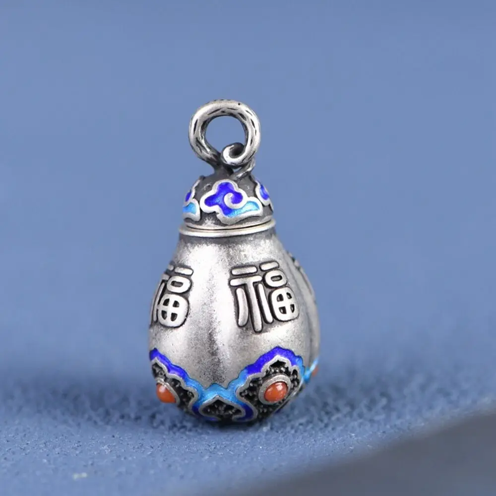 

Подвеска в виде бутылки из серебра 925 пробы с эмалью для мужчин и женщин