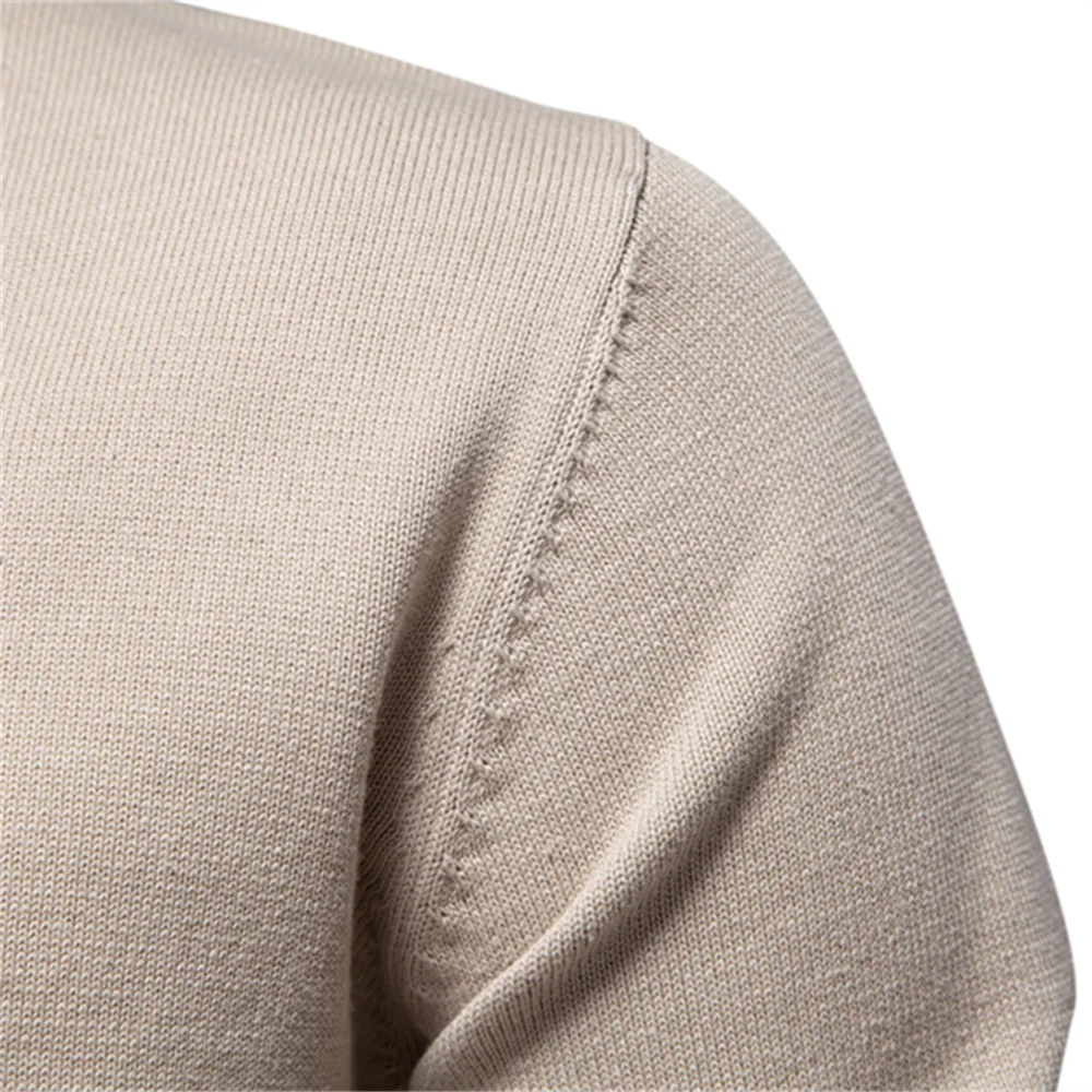 AIOPESON мужские однотонные хлопковые пуловеры с v-образным вырезом свитера длинными