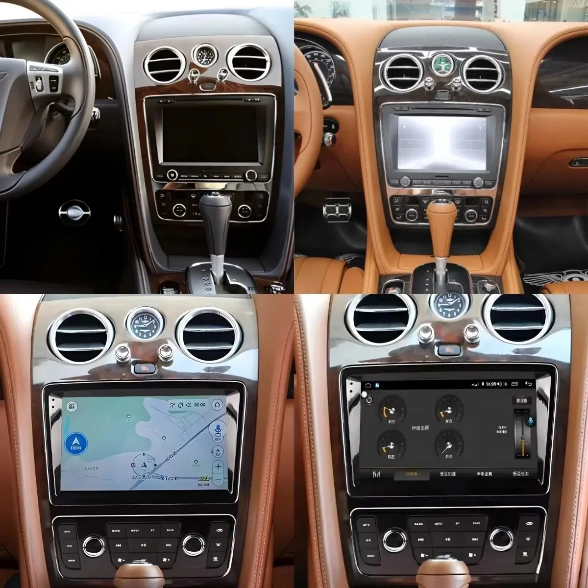 Фото Автомагнитола 9 дюймов Android 15 с GPS-навигацией для Bentley Flying Spur Continental GT 2005-2019, CarPlay, мультимедийный плеер, DSP, головное устройство №2
