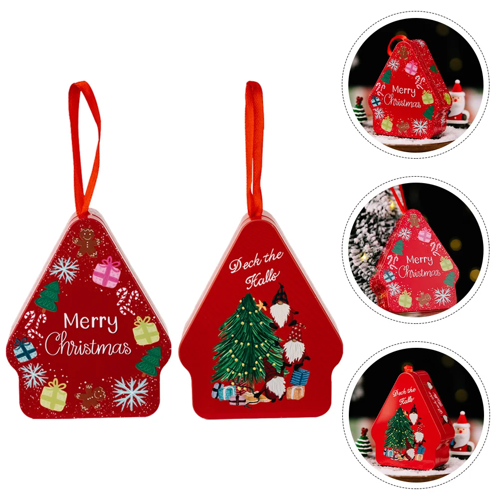 

Christmas Candy Box Gift Tinplate Tins Cookie Tin Case Storage Metal Container Jar Emptyboxes Favor Ornaments Party Treeunique