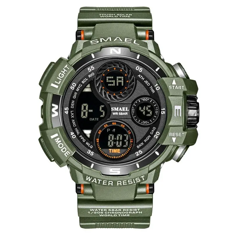 

Men's Watches Waterproof Watch Outdoor Sports Clock For Male Stopwatch Digital Quartz Wristwatches 8022 reloj hombre Watch