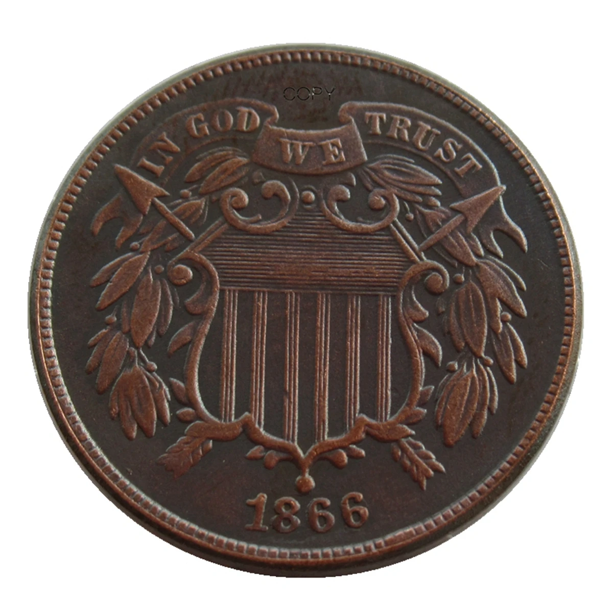 

Медные копии монет США 1864-1873