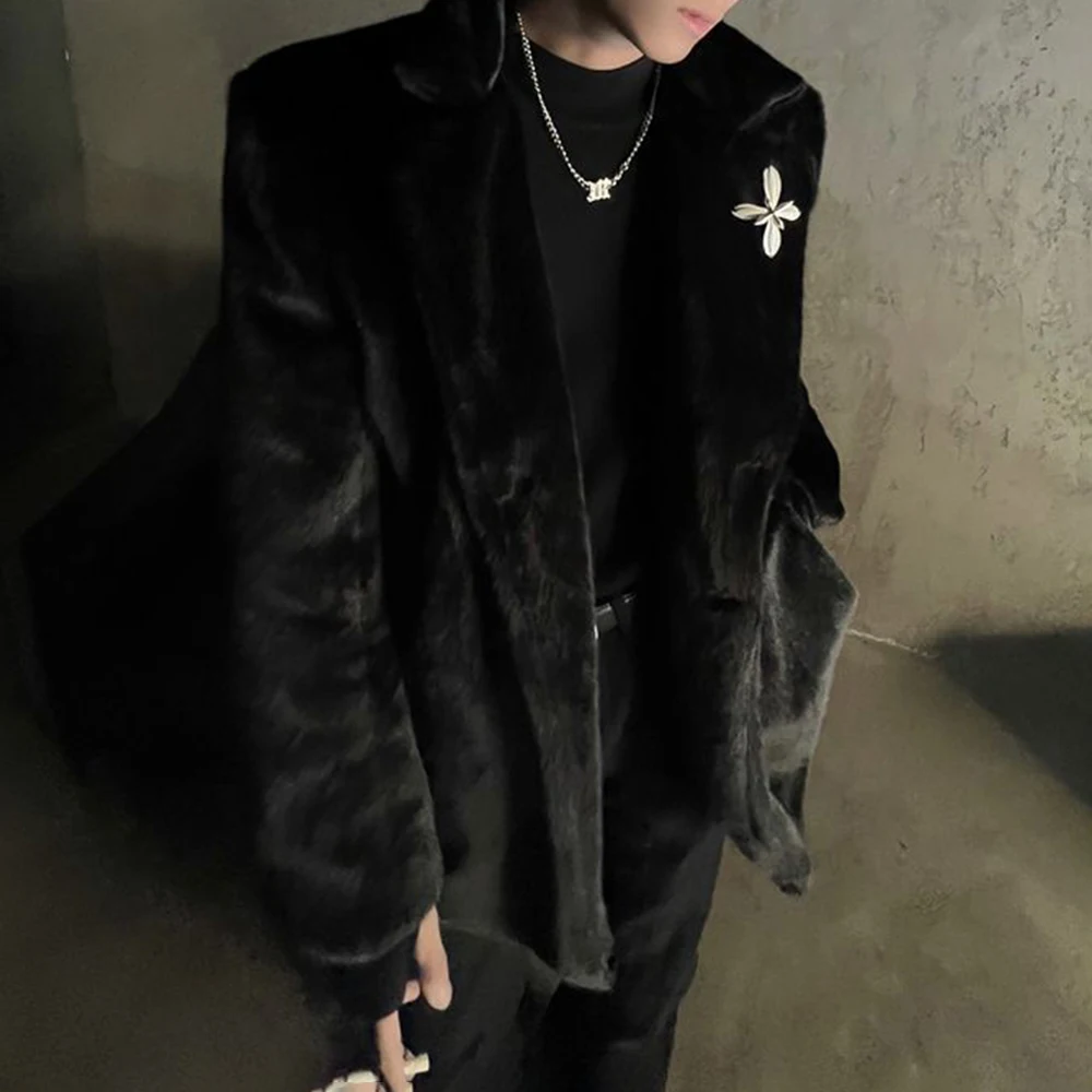 Плюшевый мужской пиджак