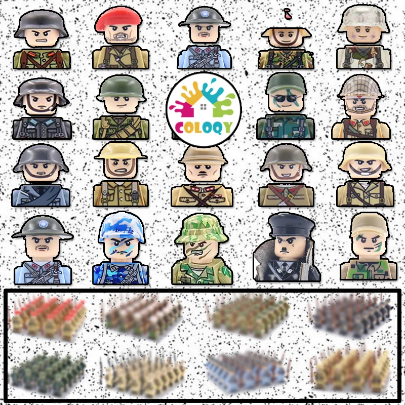 

NEW Kids Toys WW2 Military Ancient Roman Warrior Army Soldier Building Block Toys Gun Weapon Warship Birthday Gift Wholesale