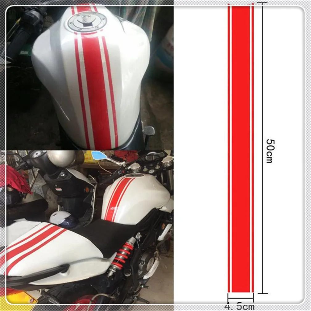 

50*4.5CM 1PCs DIY Motorcycle Fuel Tank Sticker Waterproof for Kawasaki NINJA 300 250R ZX636R ZX6RR 400R