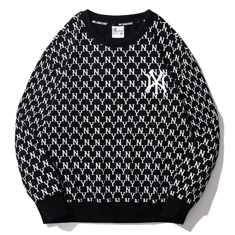 

Новинка свитер с надписью Модный осенне-зимний хлопковый комплект с вышивкой популярный бренд пуловер брюки