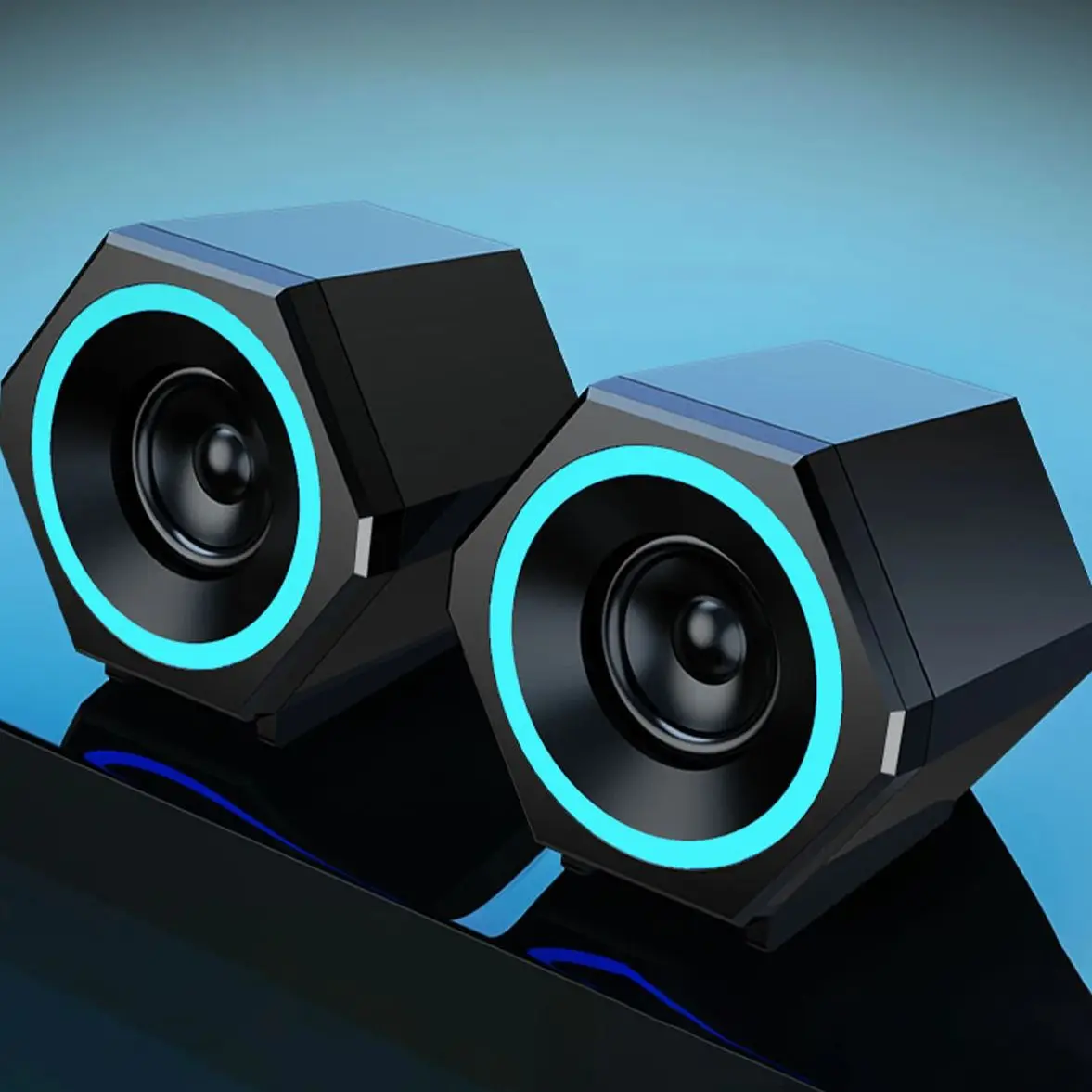 Деревянный компьютерный динамик Bonks, погружной звуковой режим с ...